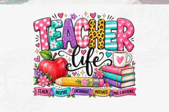 Teacher Life PNG, Inspire Teacher Shirt Product Image 5