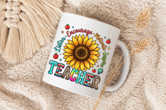 Teacher Life PNG, Listen Encourage Motivate Inspire TEACHER Product Image 5