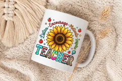Teacher Life PNG, Listen Encourage Motivate Inspire TEACHER Product Image 5