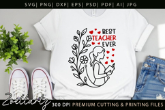 Teacher SVG Back to School Teacher Life T-shirt Mug Design Product Image 8