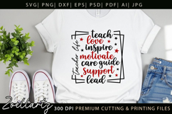 Teacher SVG Back to School Teacher Life T-shirt Mug Design Product Image 9