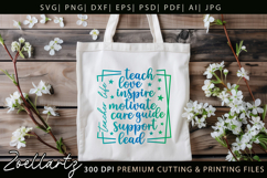 Teacher SVG Back to School Teacher Life T-shirt Mug Design Product Image 7
