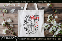 Teacher SVG Back to School Teacher Life T-shirt Mug Design Product Image 7