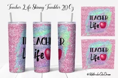 Teacher Life Skinny Tumbler design Product Image 1