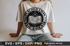Teacher SVG Design - Teacher Livin The Dream Product Image 5