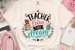 Teacher Livin' The Dream Funny PNG Product Image 2