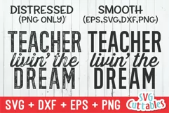 Teacher SVG | Teacher Linin' The Dream | Shirt Design Product Image 2