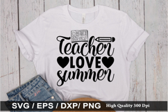 Teacher love summer SVG - Teacher Design Product Image 1