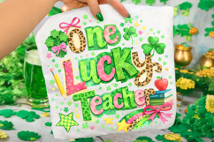 One Lucky Teacher St Patrick's Day PNG, Lucky Teacher PNG Product Image 2
