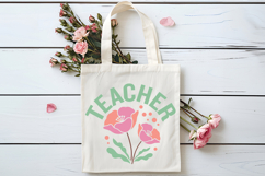 Teacher SVG | Boho Teacher SVG | Teacher Floral PNG Product Image 3