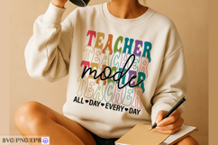Teacher Mode SVG, Funny &amp; Motivational Teacher Shirt Design Product Image 3