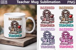 Teacher Mug Sublimation | Funny Teacher Skeleton Mug Product Image 1