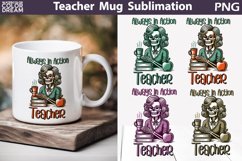 Teacher Mug Sublimation | Funny Teacher Skeleton Mug Product Image 1