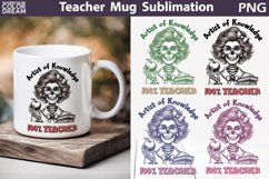 Teacher Mug Sublimation | Funny Teacher Skeleton Mug Product Image 1