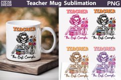 Teacher Mug Sublimation | Funny Teacher Skeleton Mug Product Image 1