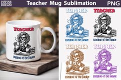 Teacher Mug Sublimation | Funny Teacher Skeleton Mug Product Image 1