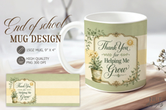 End of School Mug Thank You Teacher Mug 15 oz Teacher quotes Product Image 1