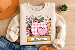 Personalized Teacher Frame PNG, Classroom Decor Product Image 4
