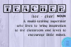 Teacher Svg Teaching Svg Teacher Noun Svg Teacher Word Tiles Product Image 2