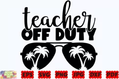 Teacher Of Duty SVG | Teacher SVG | School SVG |Teacher Life Product Image 1