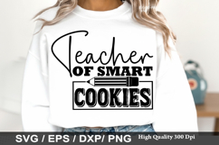 Teacher of Smart Cookies - Boho Teacher SVG Design Product Image 1