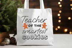 Christmas Teacher SVG | Teacher of the Smartest Cookies SVG Product Image 2