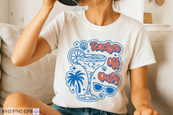 Teacher off Duty Summer Funny PNG SVG Design Product Image 2