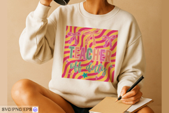 Vibrant teacher off duty graphic design Product Image 4