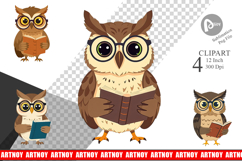 Teacher Owl Clipart Product Image 1