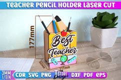 Teacher Pencil Holder Laser Cut Bundle | Teacher Pencil Box Product Image 3