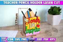 Teacher Pencil Holder Laser Cut Bundle | Teacher Pencil Box Product Image 6