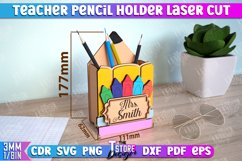 Teacher Pencil Holder Laser Cut Bundle | Teacher Pencil Box Product Image 9