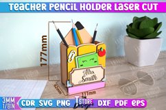 Teacher Pencil Holder Laser Cut Bundle | Teacher Pencil Box Product Image 11