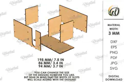 Teacher Pencil Holder Laser Cut. Wooden Desk Organizer SVG Product Image 2