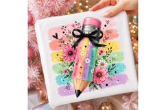 Teacher Pencil Watercolor PNG Product Image 3