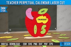 Teacher Perpetual Calendar Laser Cut Bundle,Desktop Calendar Product Image 5