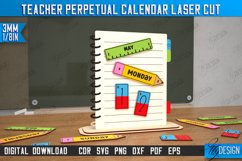 Teacher Perpetual Calendar Laser Cut Bundle,Desktop Calendar Product Image 6