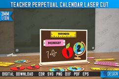 Teacher Perpetual Calendar Laser Cut Bundle,Desktop Calendar Product Image 8