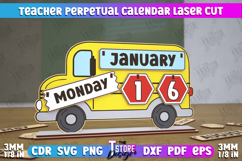 Teacher Perpetual Calendar | Desktop Never Ending Calendar Product Image 1
