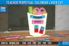Teacher Perpetual Calendar Laser Cut Bundle,Desktop Calendar Product Image 9