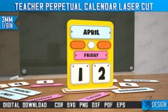 Teacher Perpetual Calendar Laser Cut Bundle,Desktop Calendar Product Image 10