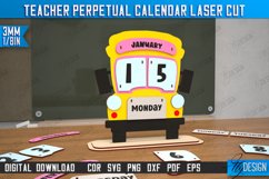 Teacher Perpetual Calendar Laser Cut Bundle,Desktop Calendar Product Image 11