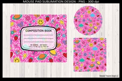 Teacher Composition Book Mouse Pad and Coasters, Sublimation Product Image 4