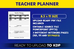 Teacher Planner | KDP Interior Template Ready to Upload Product Image 2