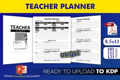 Teacher Planner | KDP Interior Template Ready to Upload Product Image 1