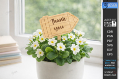 Teacher Plant Stake Laser Cut | Garden Sign | School Signs Product Image 1