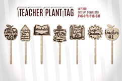 Teacher Plant Tag SVG Cute File, Teacher Gift  Sign, Teacher Appreciation Bundle SVG, Teacher Gift SVG, Laser Engrave Files, Glowforge svg, SVG Cut File For Glowforge or CNC | Set of 5 Teacher Appreciation Plant markers/stakes | SVG File | Digital Files |