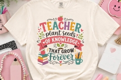 Teacher Plants Seeds of Knowledge PNG Product Image 2