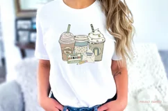 Teacher Png | Iced Coffee Png | Groovy Teacher Sublimation 