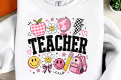 Teacher PNG, Retro Teacher Png Sublimation Product Image 1